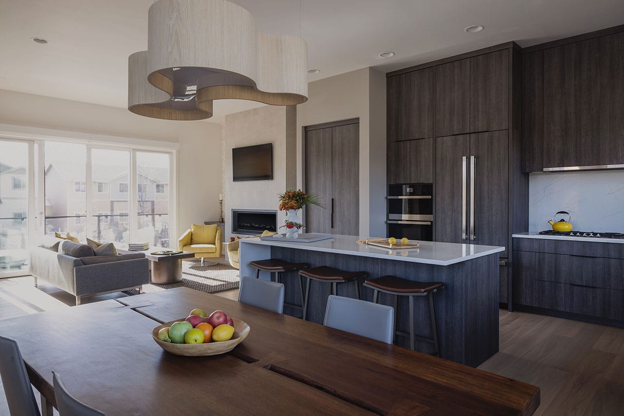 kitchen from dining room table